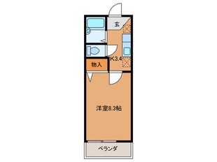 スプリングコ－トＡの物件間取画像